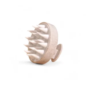 Масажна четка за скалп цвят крем