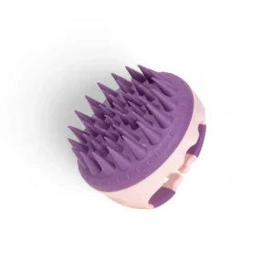 Коралово лилава масажна четка за скалп и глава