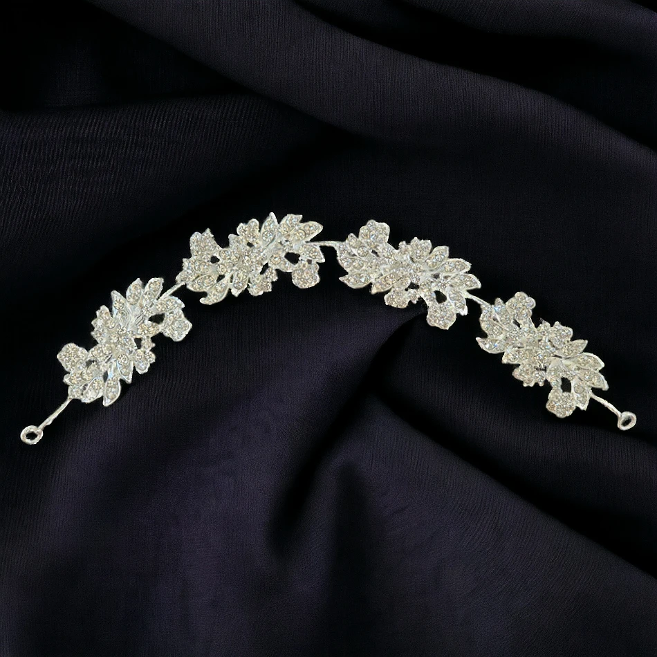 Сребърна украса за глава