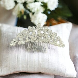 Сребрист гребен за сватбени събития