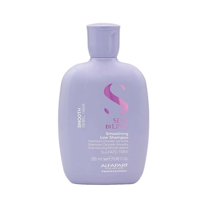 Изглаждащ шампоан за непокорна коса SEMI DI LINO Smoothing Low Shampoo 250мл.
