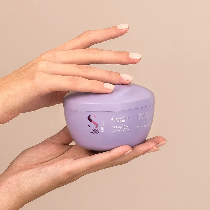 Изглаждаща маска за непокорна коса SEMI DI LINO SMOOTH Smoothing Mask 200мл. - 1