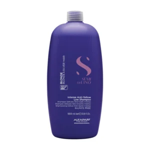 Тониращ шампоан за руса коса против жълти оттенъци - Semi Di Lino Blonde Anti-yellow Low Shampoo 1000 мл