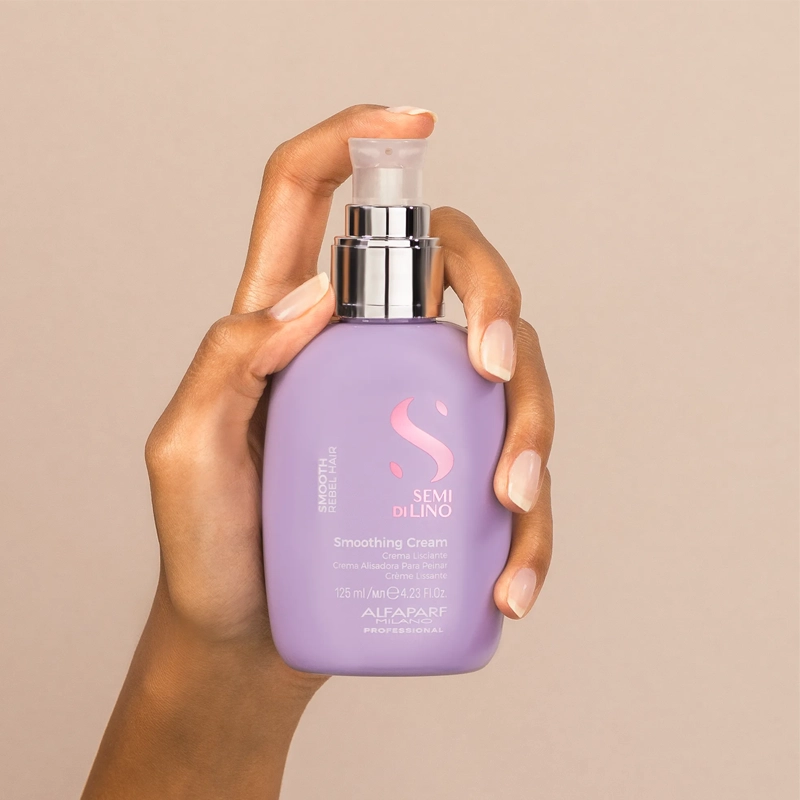 Изглаждащ термозащитен крем за непокорна коса SEMI DI LINO 125 ml